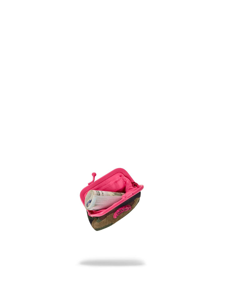 CAMO PINK COIN PURSE
