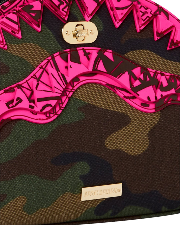 CAMO PINK SHARK HANDBAG