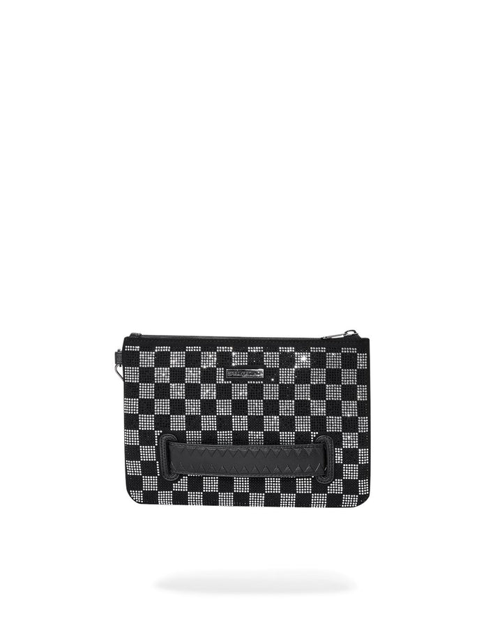CHECKERED TRINITY CROSS-OVER CLUTCH