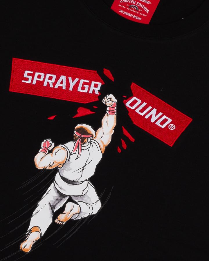 T-SHIRT STREET FIGHTER RYU FIGHT BLK