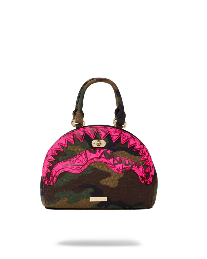 CAMO PINK SHARK HANDBAG