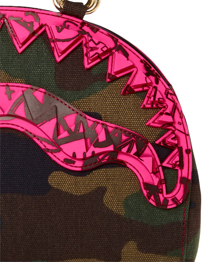 CAMO PINK SHARK HANDBAG