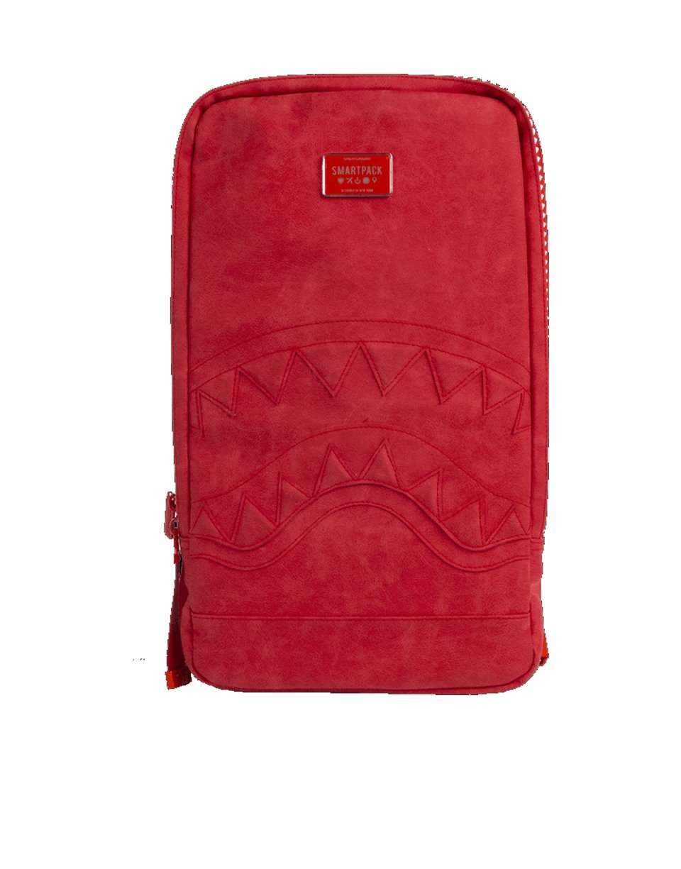 SPRAYGROUND LAPTOP BAG SHARK SMARTPACK (RED SEUEDE) SPRAYGROUND ISRAEL