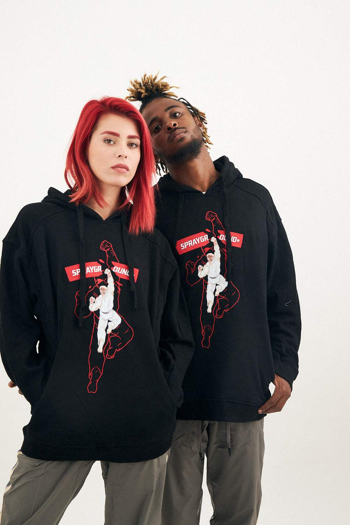 HOODIE STREET FIGHTER RYU BLACK