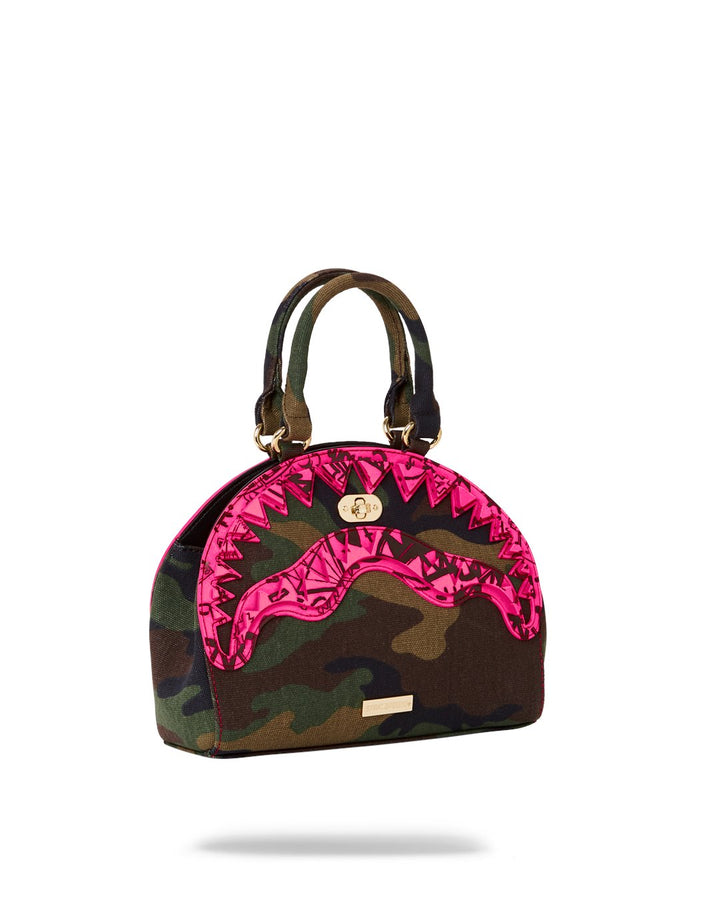 CAMO PINK SHARK HANDBAG