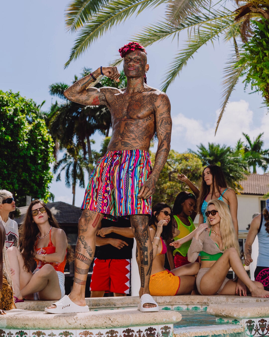 BIG PAPPI PATTERN SWIM SHORT