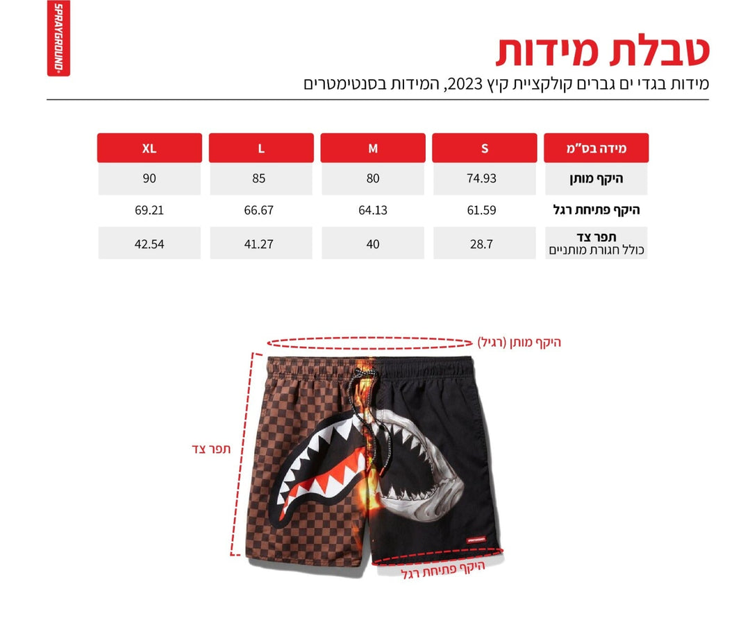 SHARK CENTRAL SWIM SHORT