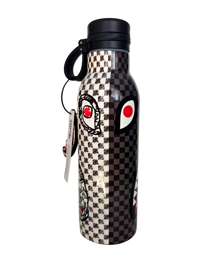 DOODLE CHECK SPLIT WATER BOTTLE