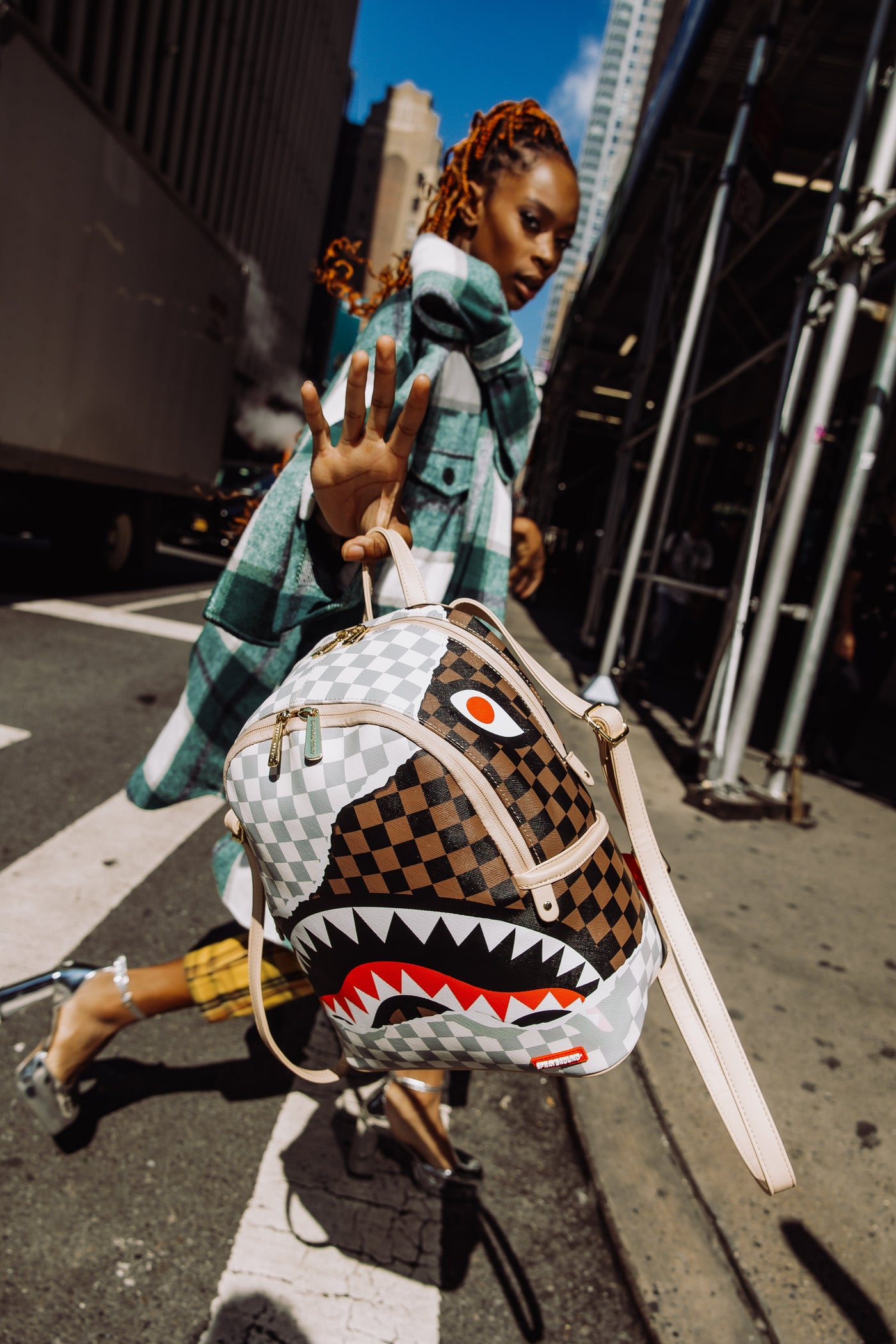 SPRAYGROUND BROWN TEAR AWAY SAVAGE BACKPACK