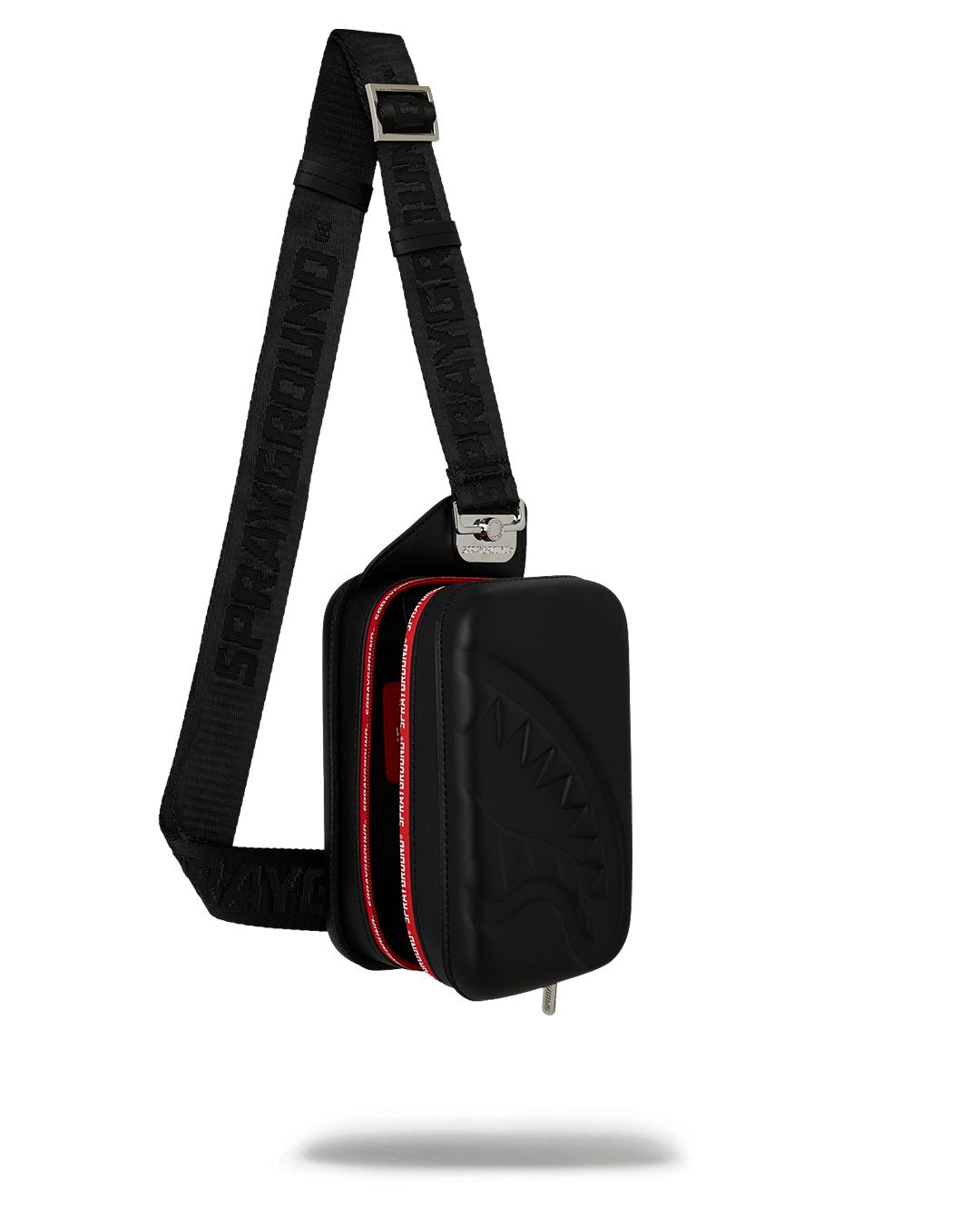 PRINTED ZIP SHARK EMBOSSED SLING