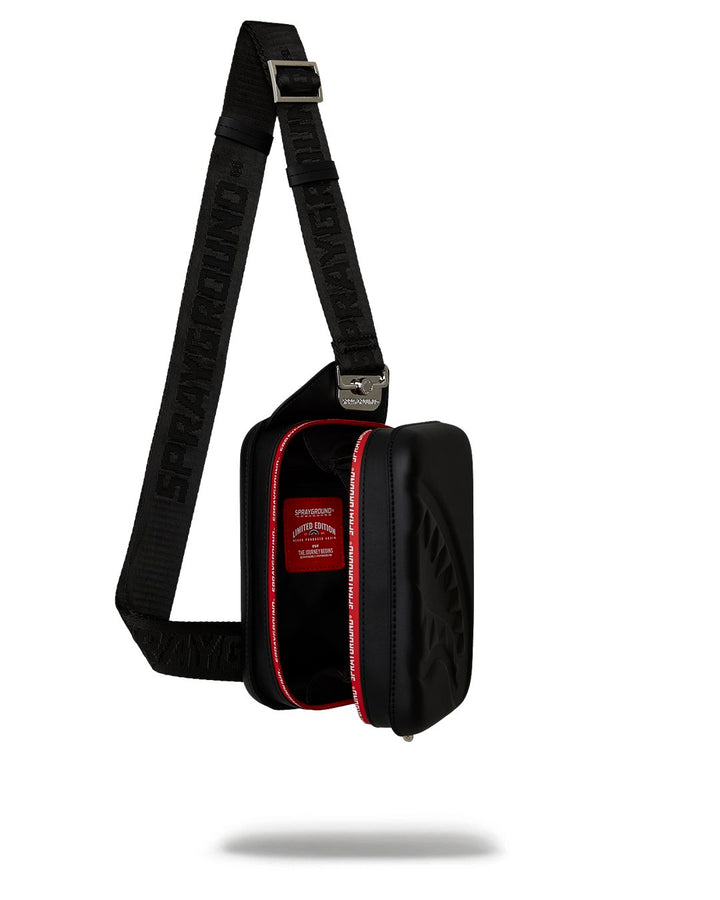 PRINTED ZIP SHARK EMBOSSED SLING