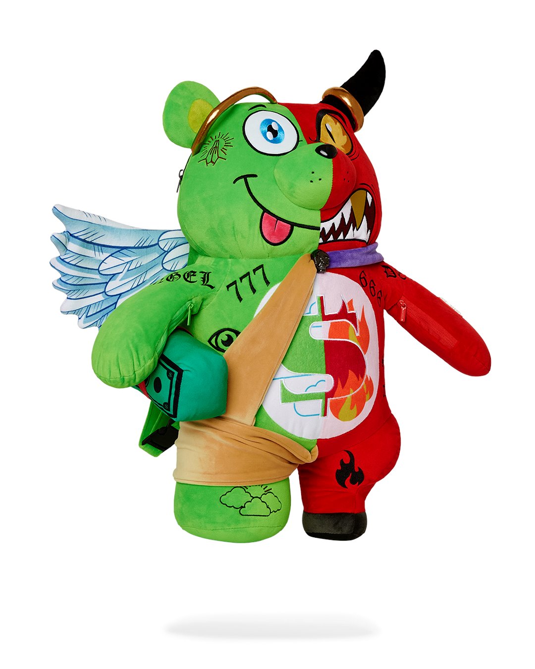 ANGEL VS DEVIL BEAR BACKPACK