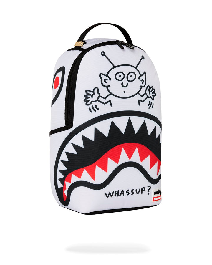 KEITH HARRING EMBOSSED SHARK HANDBAG DLXSV BACKPACK