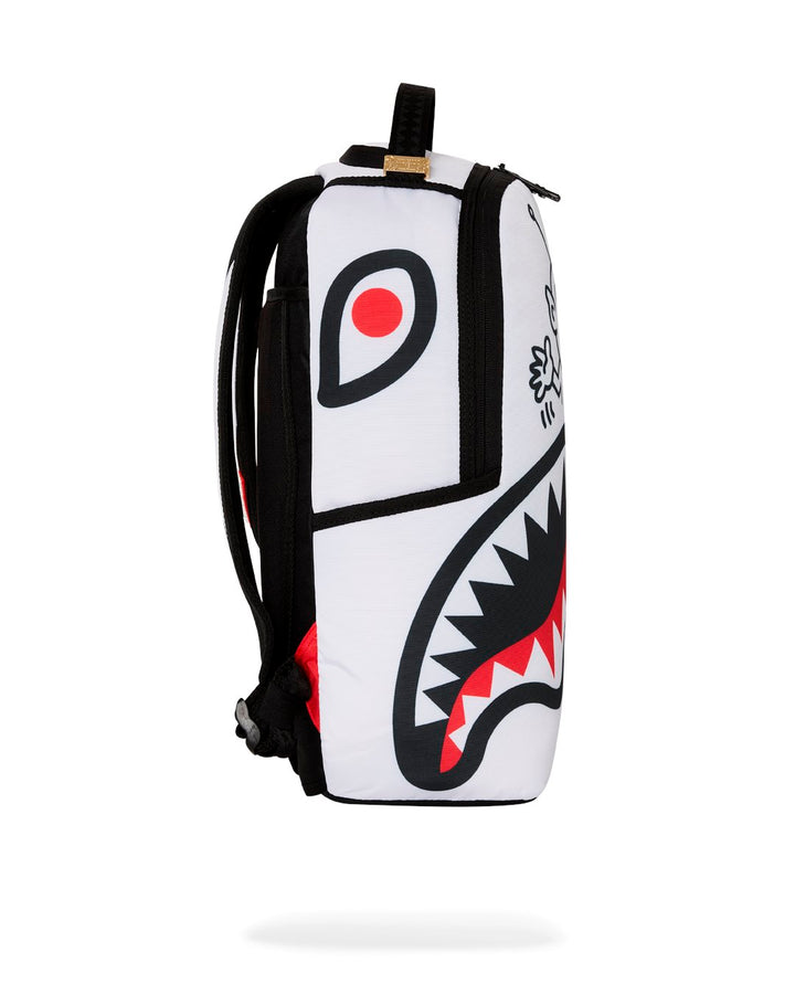 KEITH HARRING EMBOSSED SHARK HANDBAG DLXSV BACKPACK