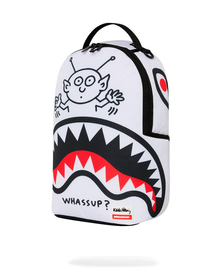 KEITH HARRING EMBOSSED SHARK HANDBAG DLXSV BACKPACK