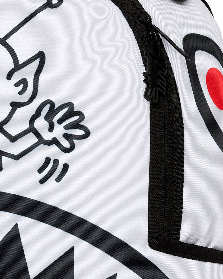 KEITH HARRING EMBOSSED SHARK HANDBAG DLXSV BACKPACK