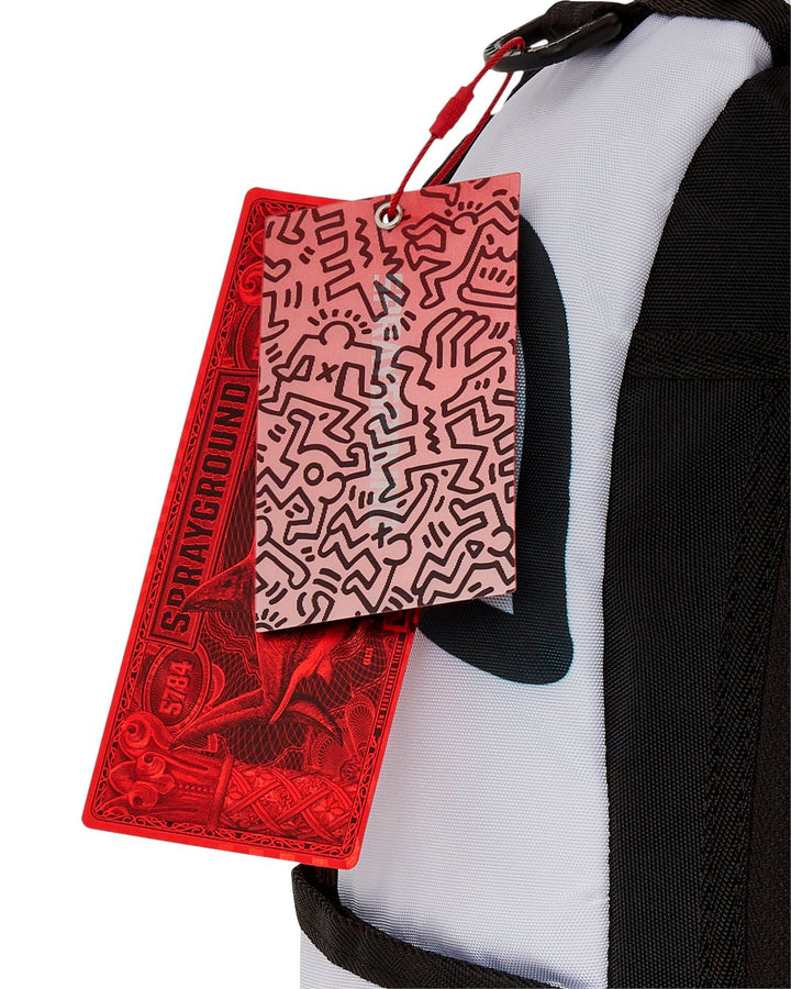 KEITH HARRING EMBOSSED SHARK HANDBAG DLXSV BACKPACK