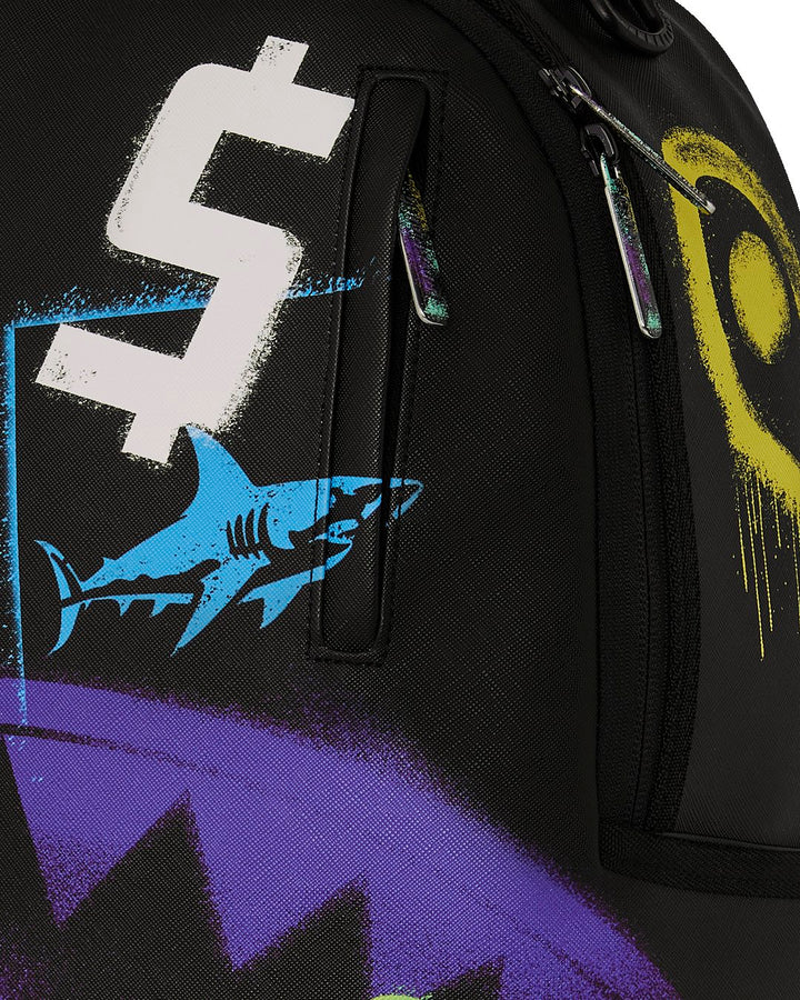 SHARK CENTRAL STENCILS BLACK DLXSV BACKPACK