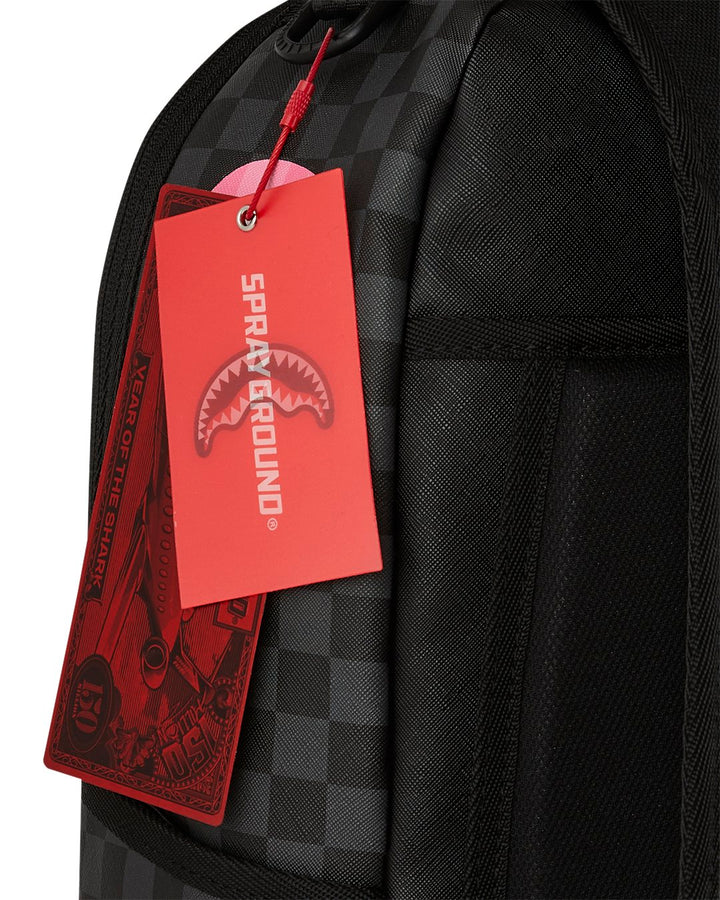 PINK AND BLACK TEAR SIP DLXSV BACKPACK