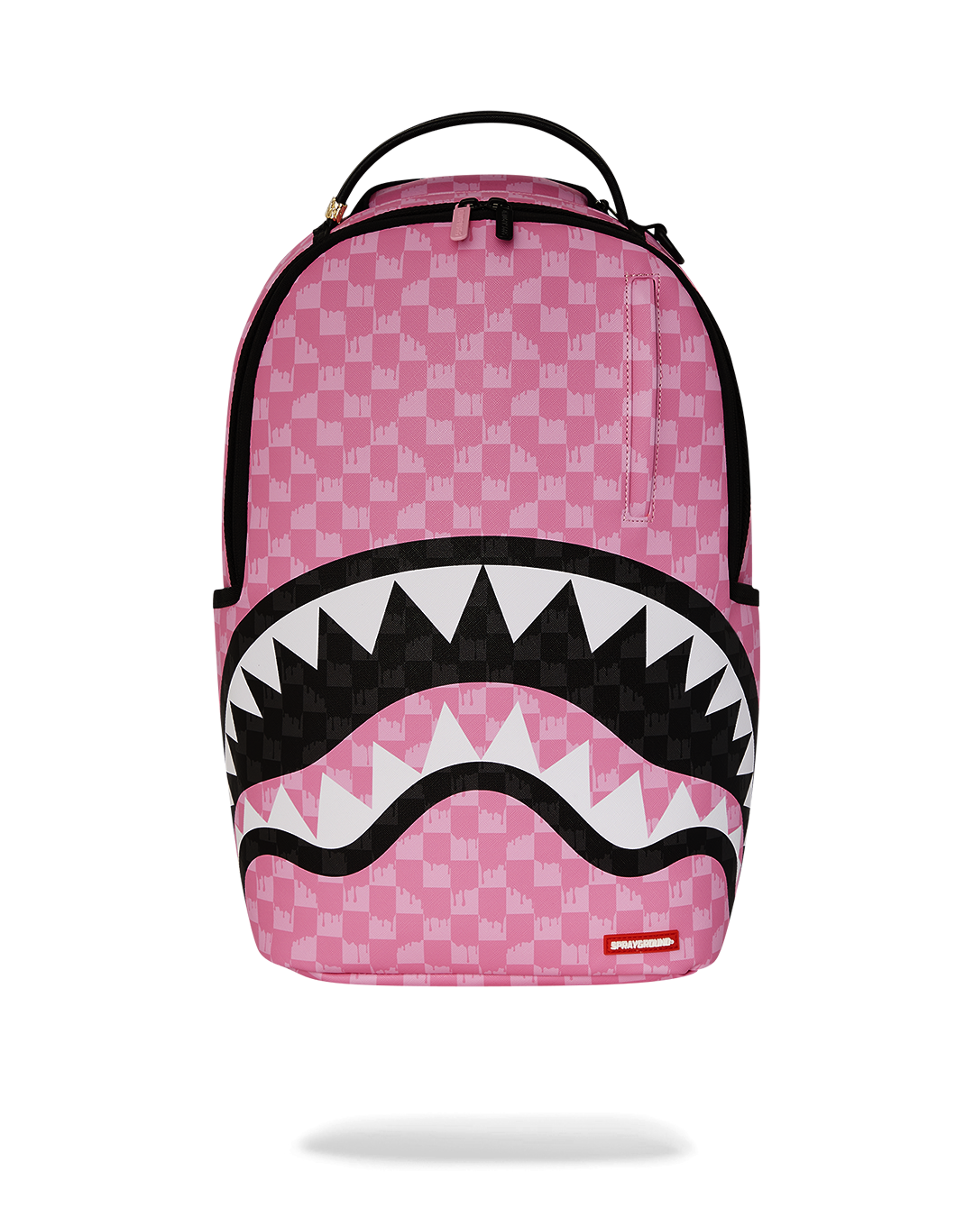 PINK AND BLACK DRIP CHECK DLXSV BACKPACK