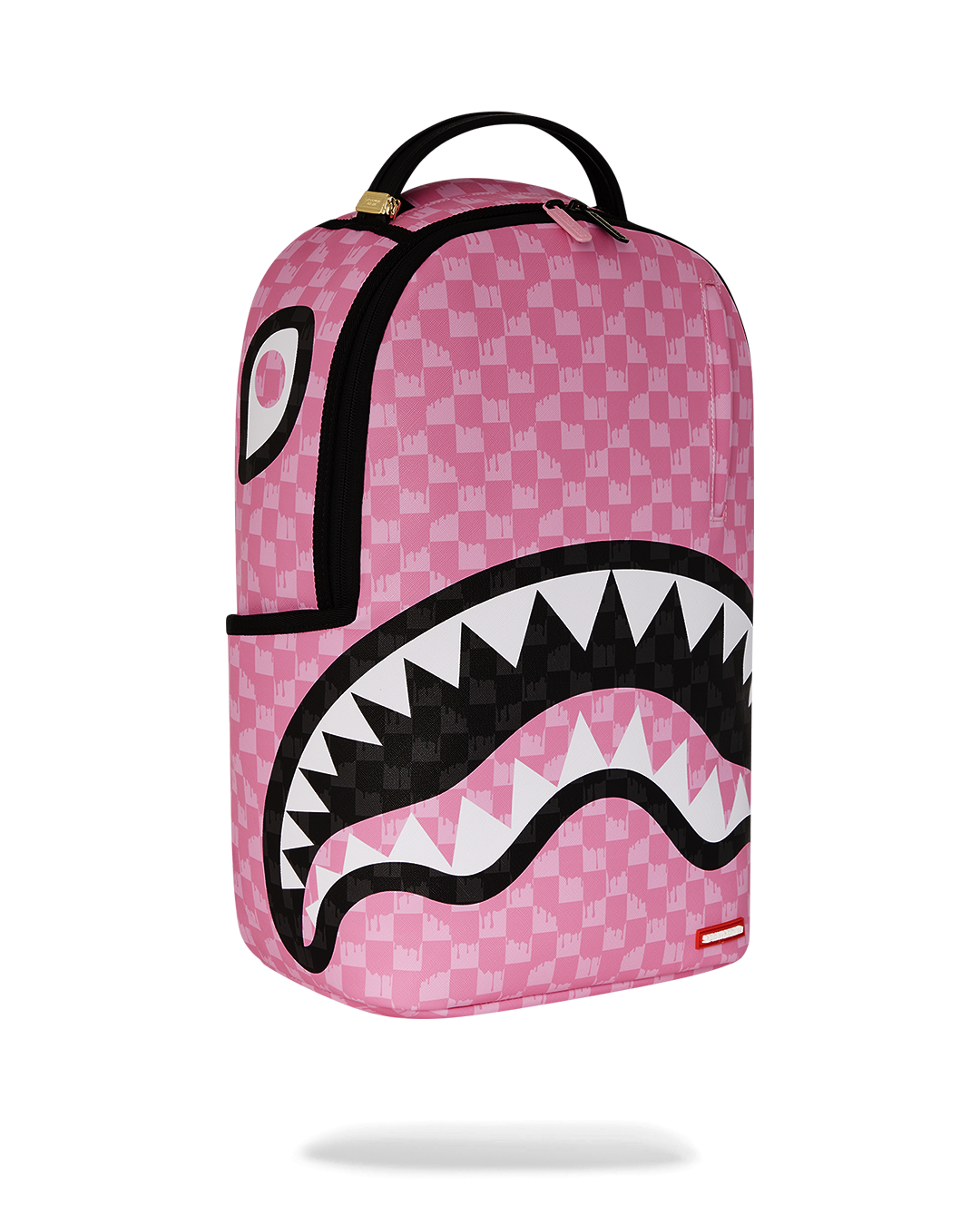 PINK AND BLACK DRIP CHECK DLXSV BACKPACK