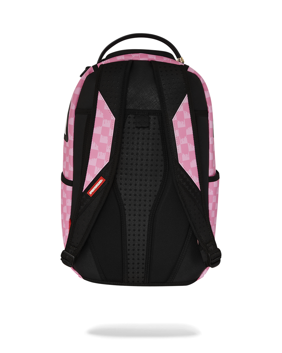 PINK AND BLACK DRIP CHECK DLXSV BACKPACK
