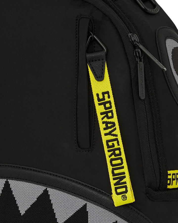 SHARK CENTRAL YELLOW TAPE DLX SATIN BACKPACK