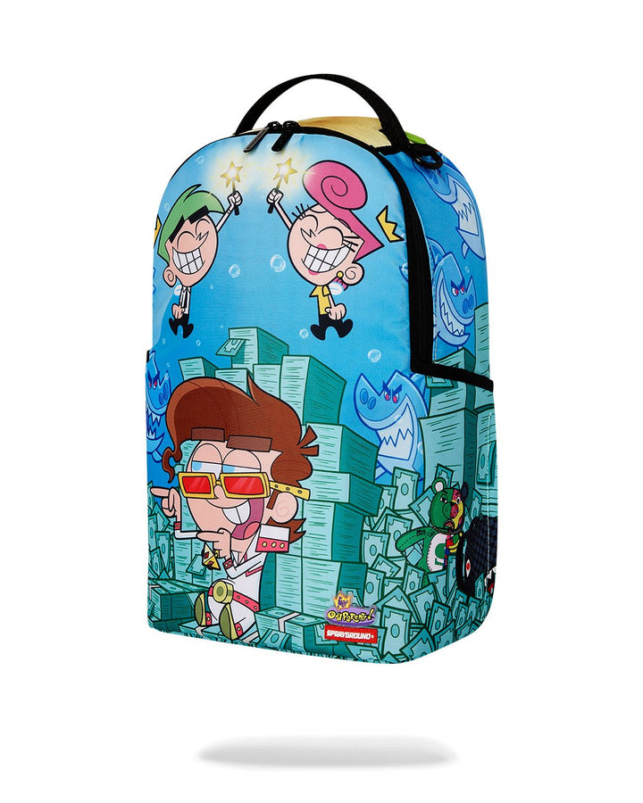 TIMMY SITTNG ON MONEY CHAIR DLXR BACKPACK