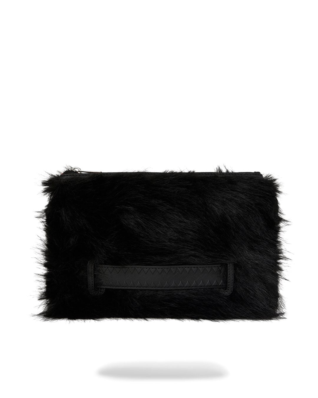 FUR CRAY BLACK CROSSOVER CLUTCH