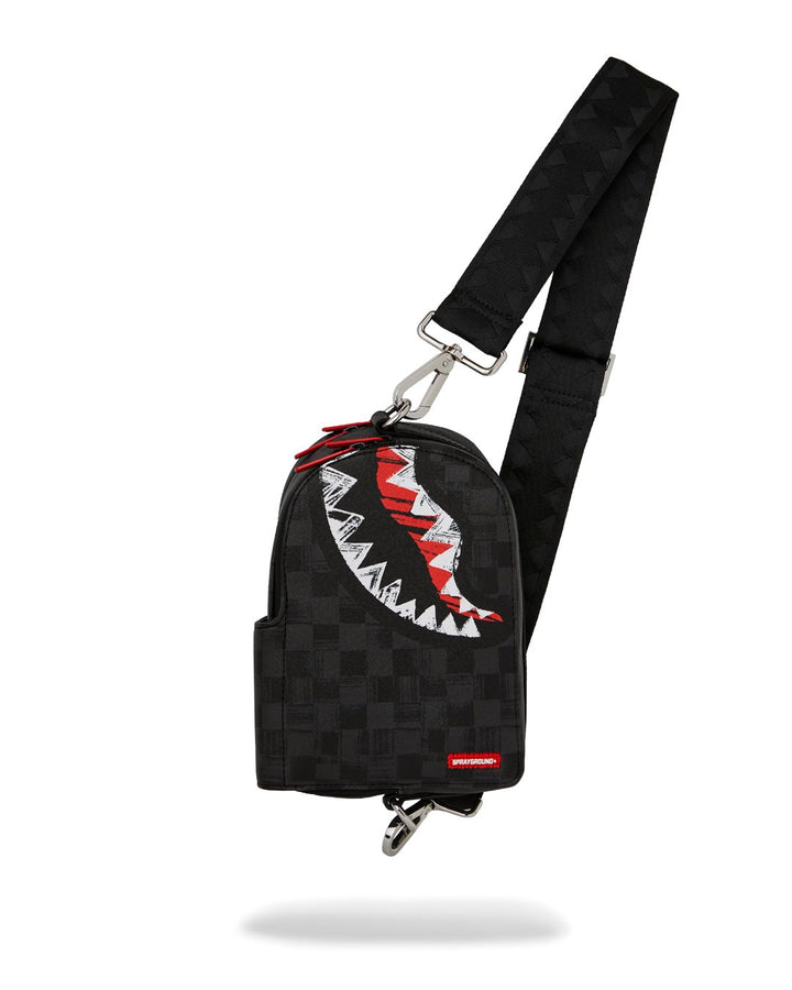 SCRIBBLE SHARK BACKPACK SLING