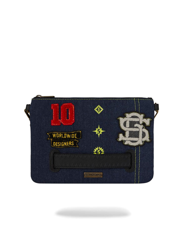 EVISU STYLE CROSSOVER CLUTCH