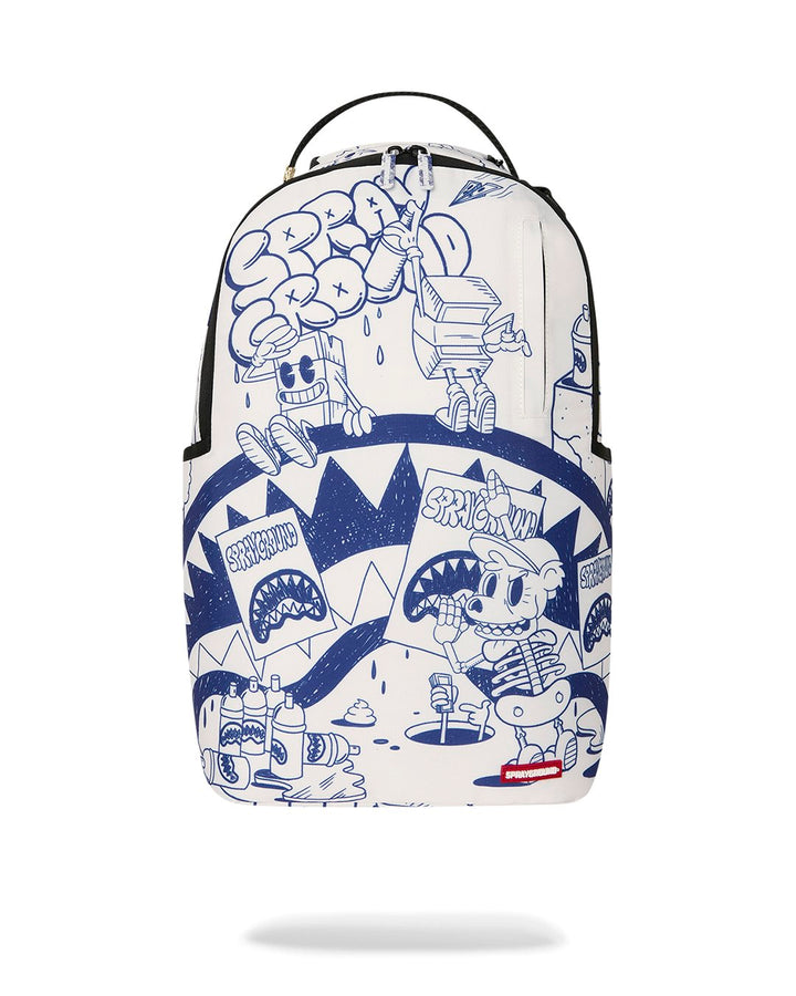 BLUE INK DOODLE DLXSR BACKPACK