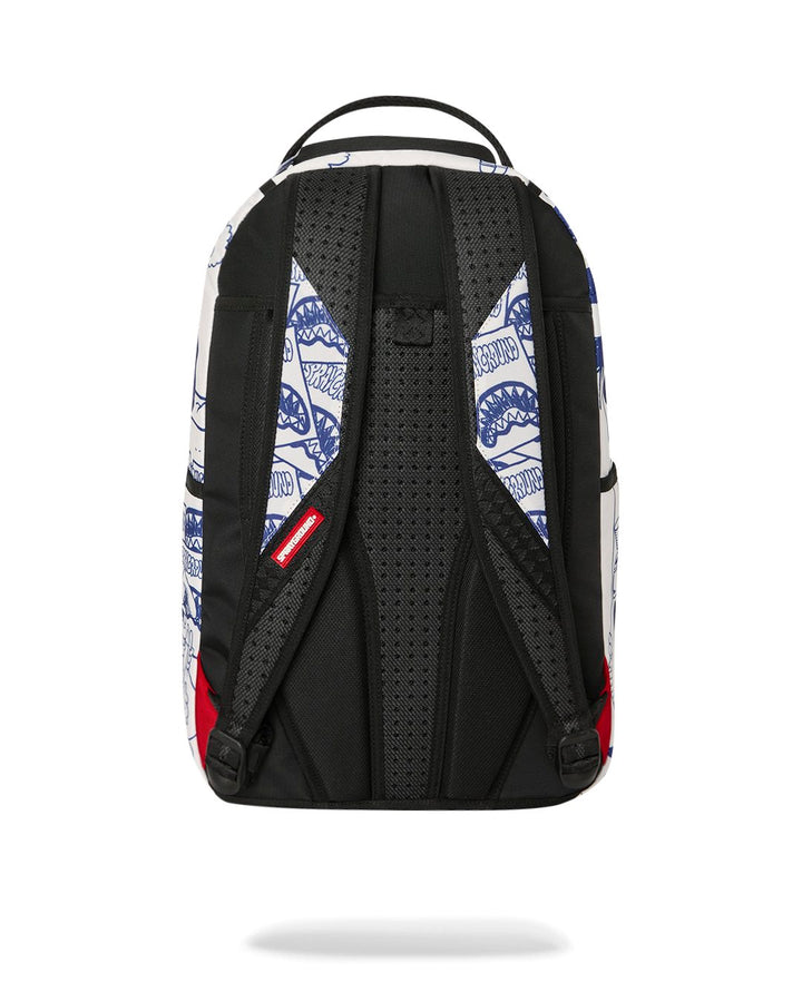 BLUE INK DOODLE DLXSR BACKPACK