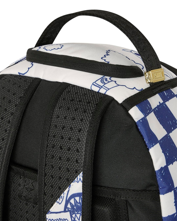 BLUE INK DOODLE DLXSR BACKPACK
