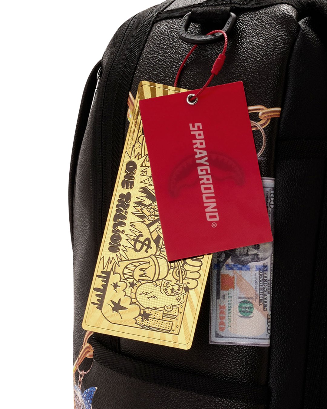 PRINTED HANGING STUFF BACKPACK