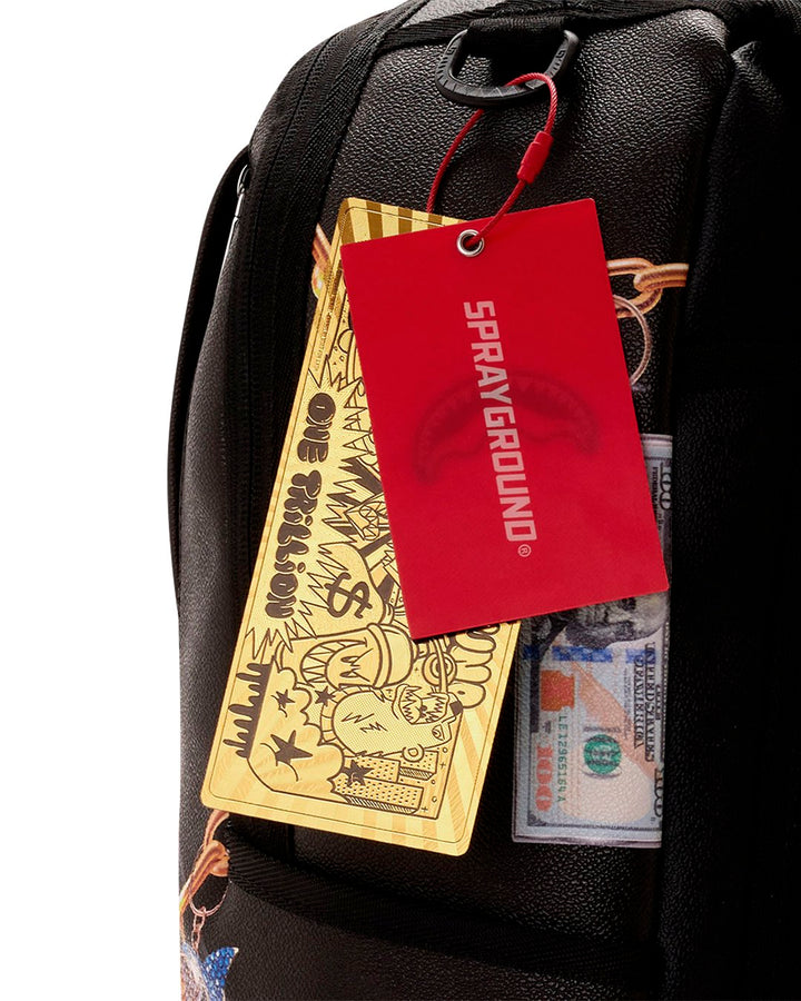 PRINTED HANGING STUFF BACKPACK