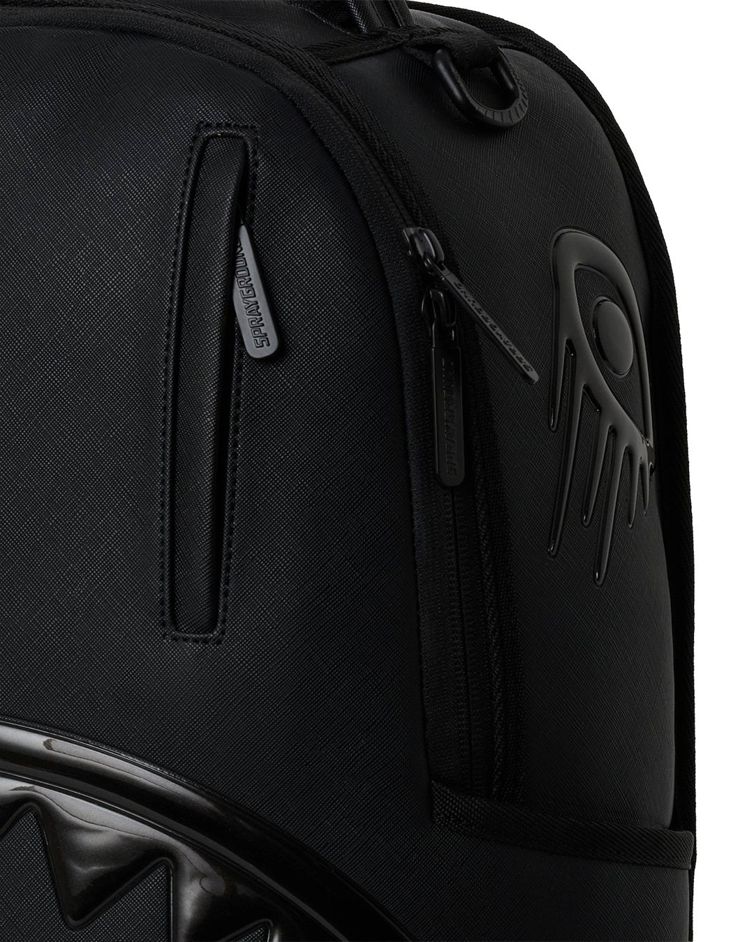 BLACKED OUT METALLIC DRIP BACKPACK