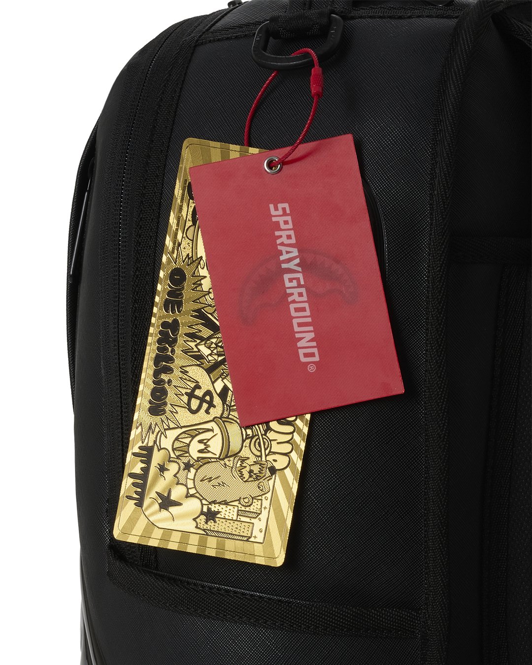 BLACKED OUT METALLIC DRIP BACKPACK