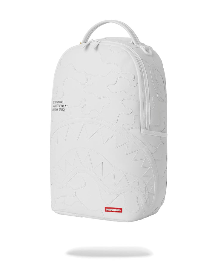 SHARK CENTRAL CAMO CUT SHARK WHITE BACKPACK