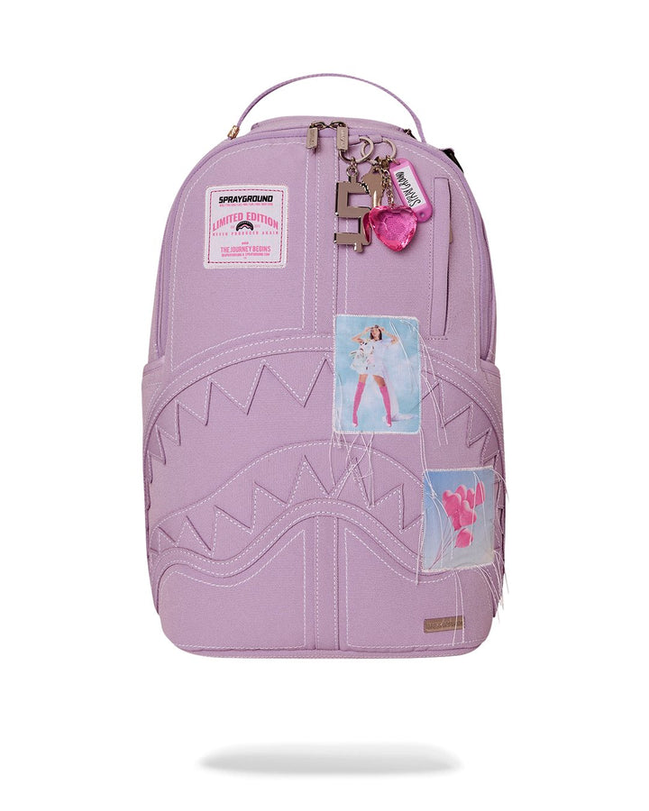 PURPLE CANVAS STITCH BACKPACK