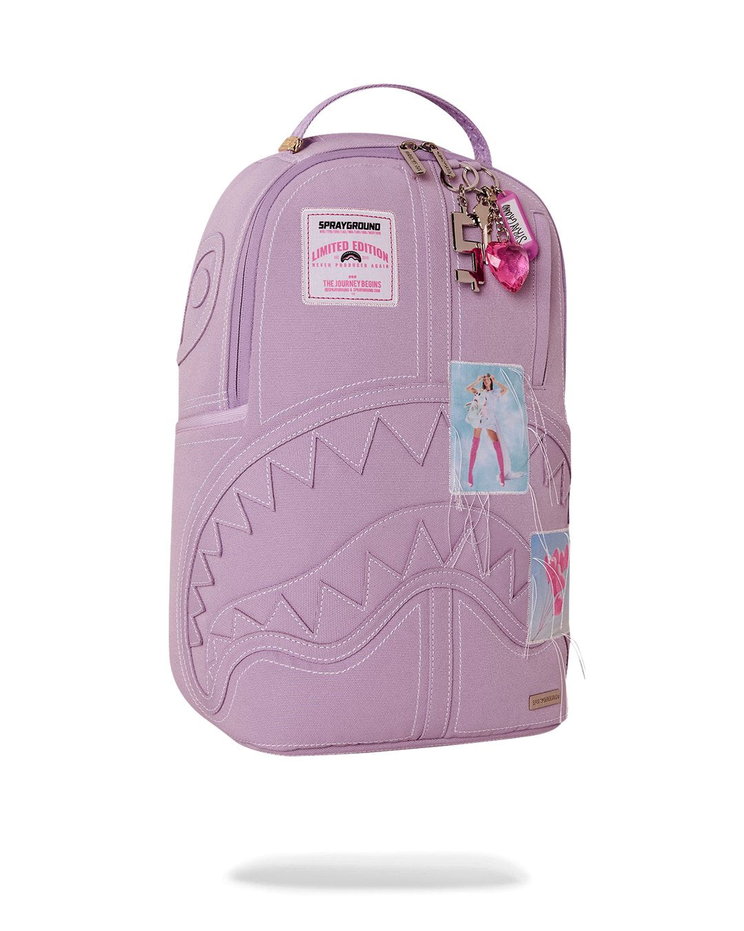 PURPLE CANVAS STITCH BACKPACK