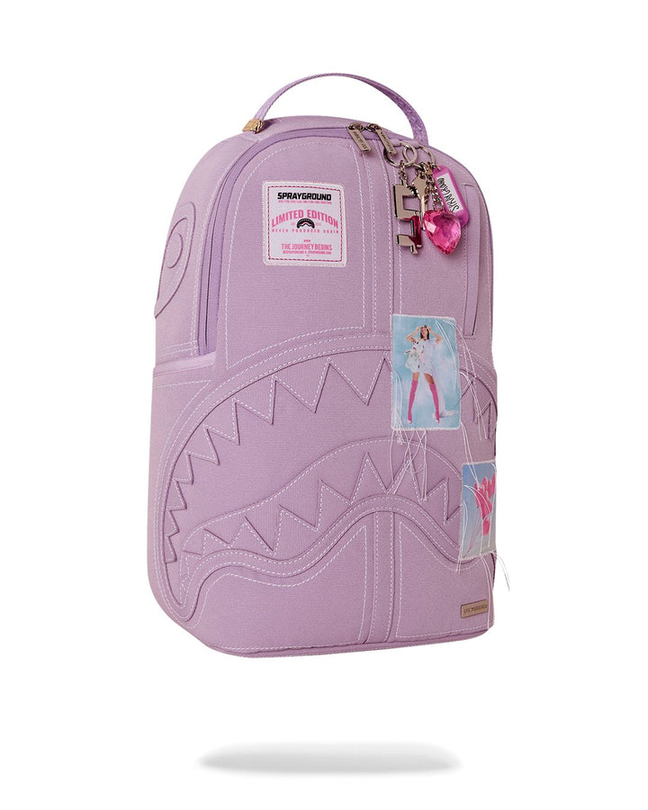 PURPLE CANVAS STITCH BACKPACK