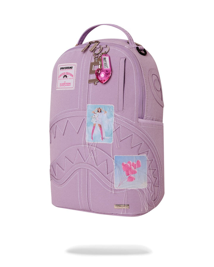 PURPLE CANVAS STITCH BACKPACK