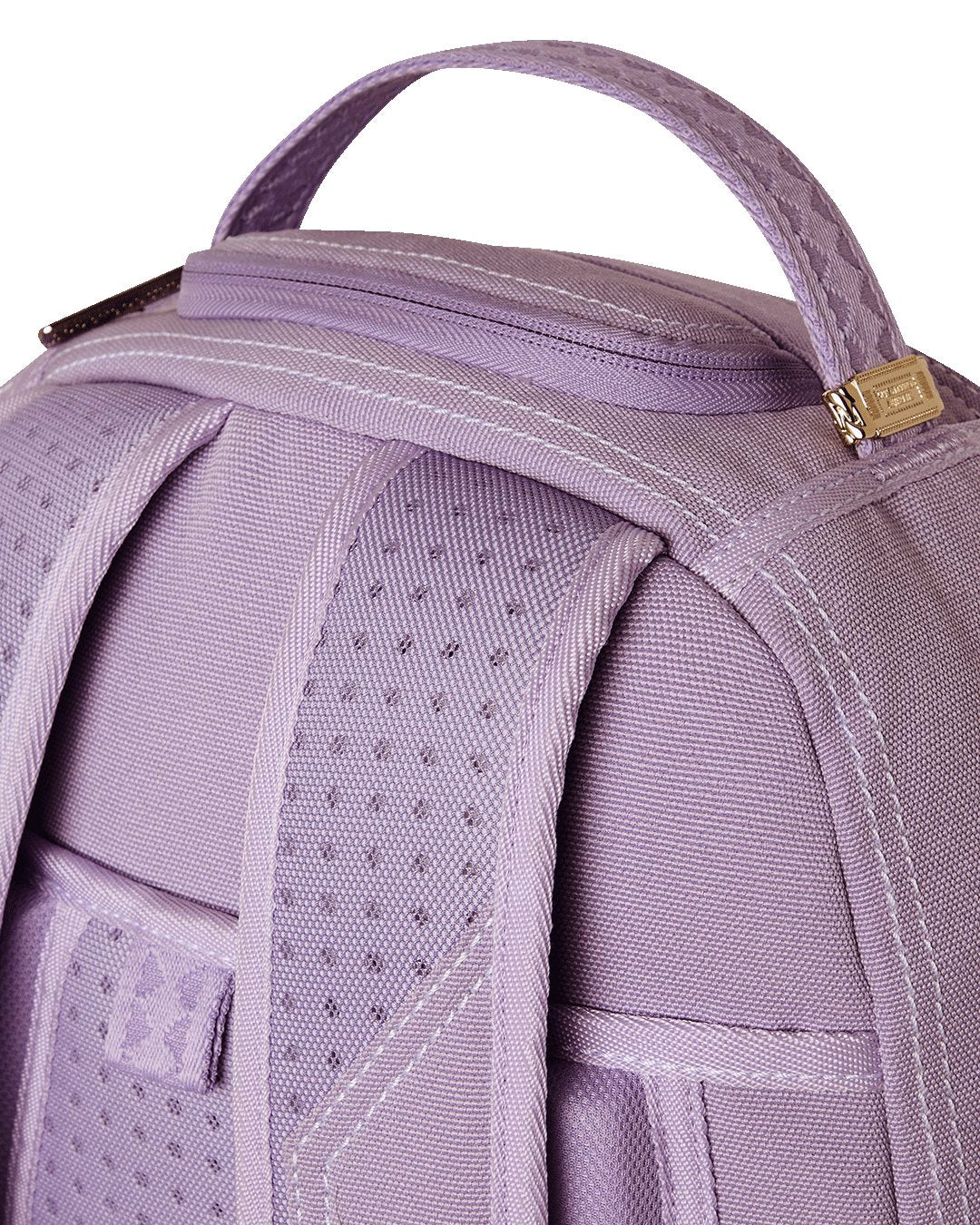 PURPLE CANVAS STITCH BACKPACK