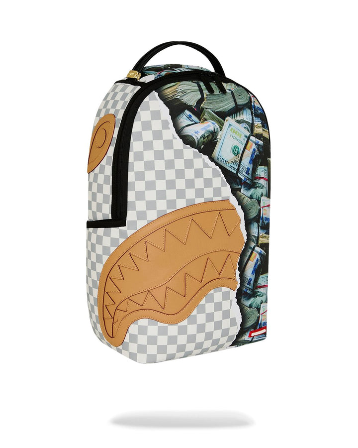 CREAM CHECK FULL OF CASH BACKPACK