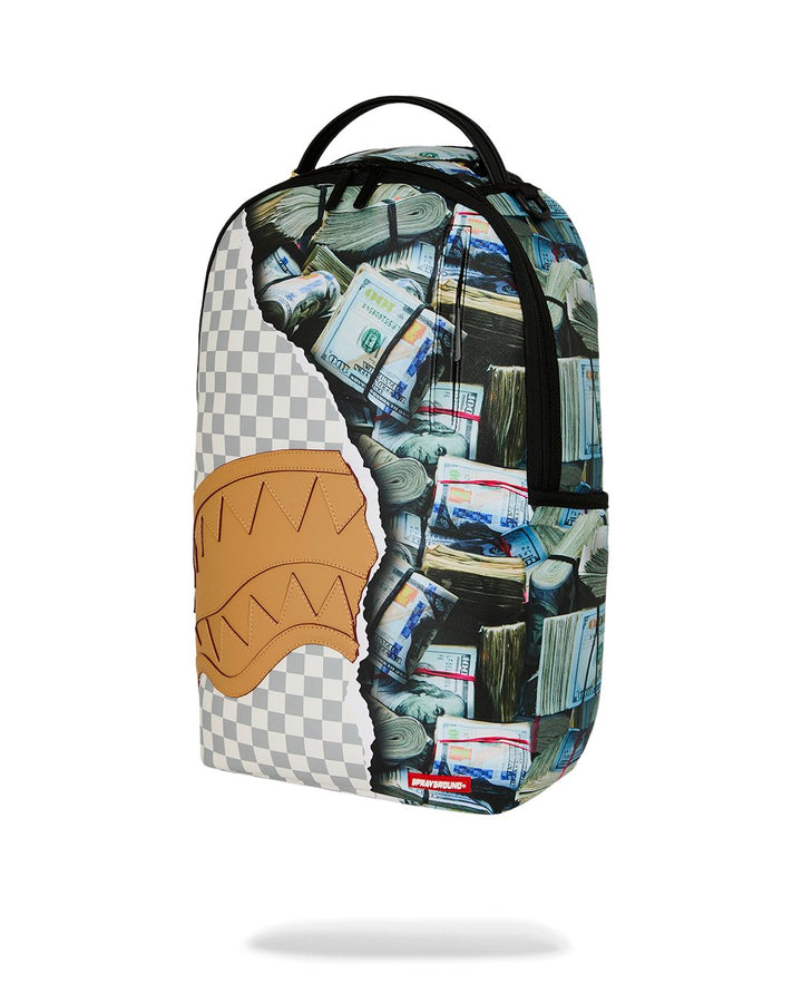 CREAM CHECK FULL OF CASH BACKPACK