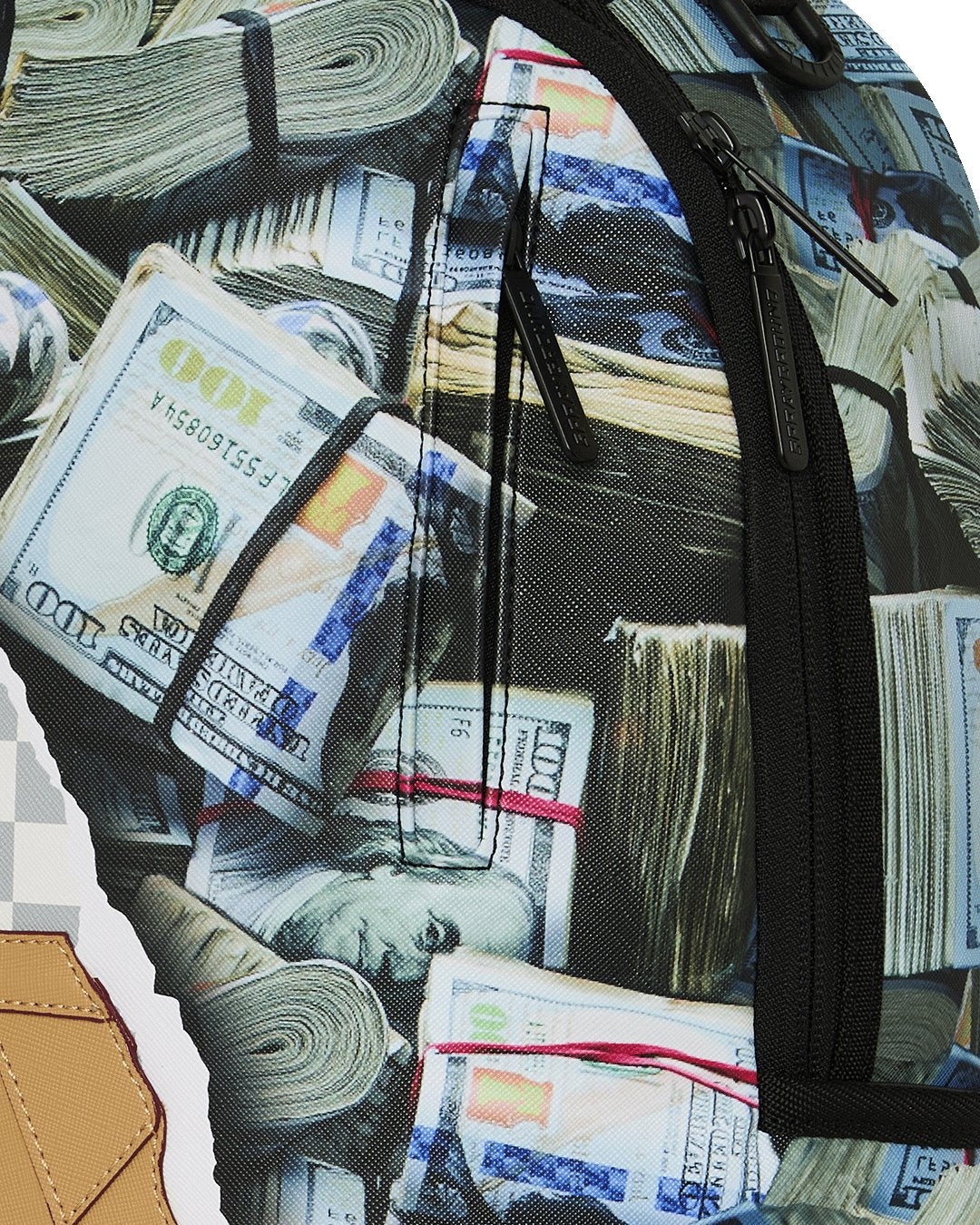 CREAM CHECK FULL OF CASH BACKPACK
