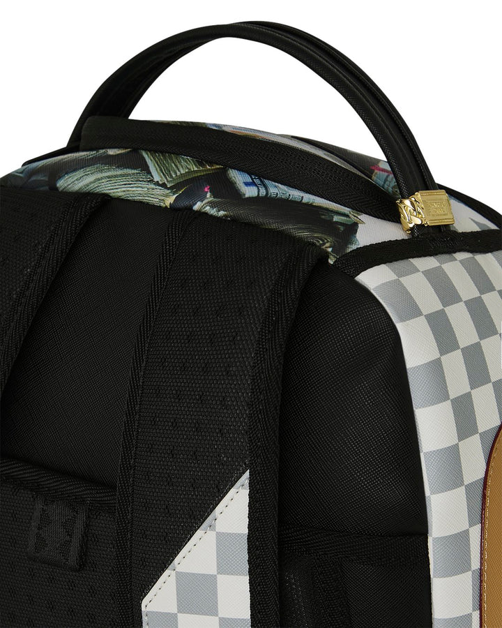 CREAM CHECK FULL OF CASH BACKPACK