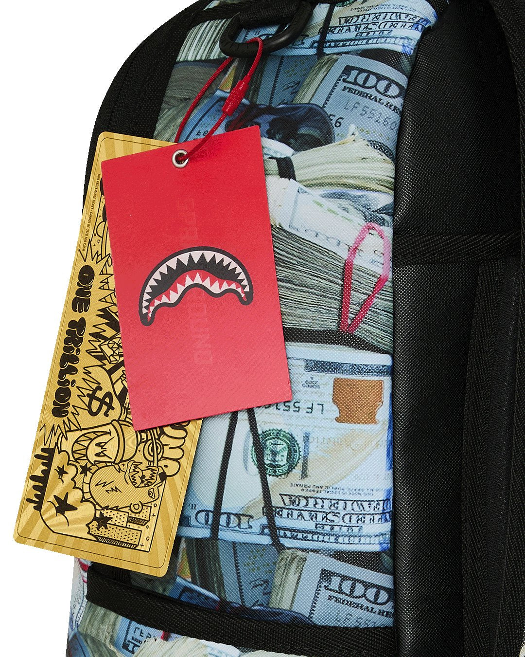 CREAM CHECK FULL OF CASH BACKPACK