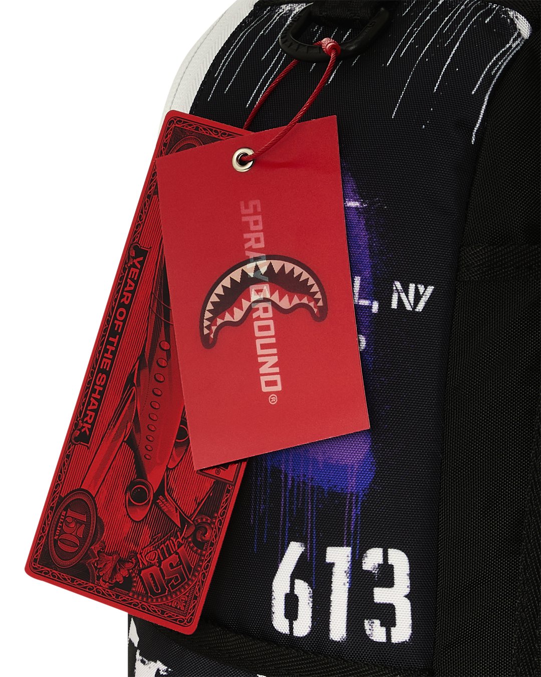 STENCIL SHARK ATTACK BACKPACK